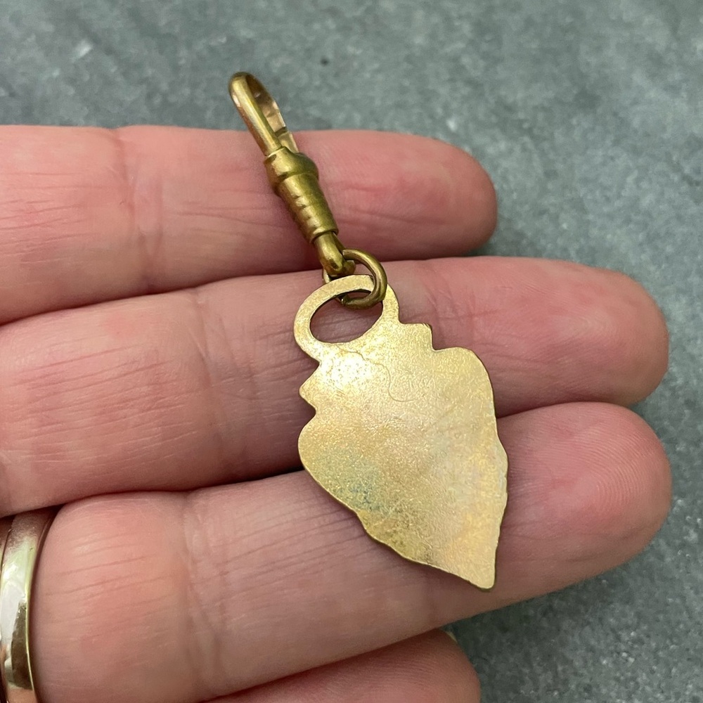 Vintage Gucci Gold Emblem Keychain Bag Charm - Picture 2 of 13